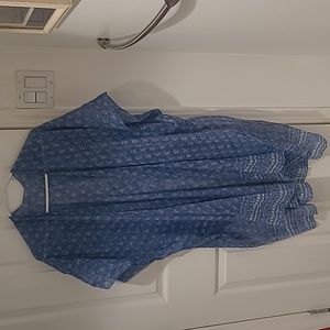 Sheer summer weight ruana